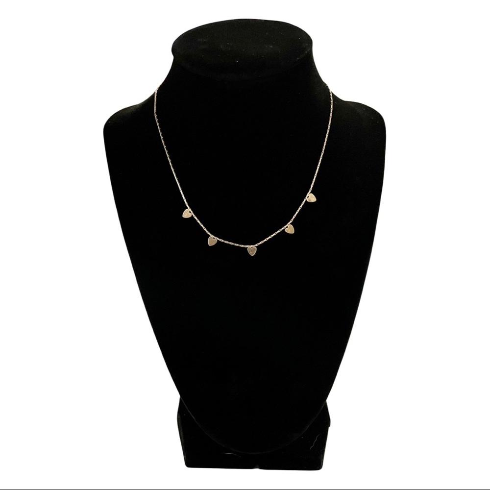 Multi-Heart Sterling Silver Necklace